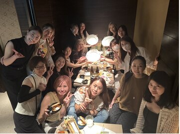 合格した生徒さんたちとの集合写真
